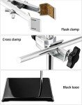 QWORK 4-Pack Steel Laboratory Stand Support Set