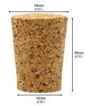 EISCO 10PK Size #3 Tapered Cork Stoppers