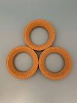 Set of 3 Cork Stand Rings for Lab Flasks