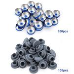 100 Pack 10ml Clear Glass Lab Vials