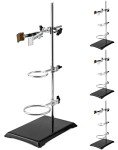QWORK 4-Pack Steel Laboratory Stand Support Set