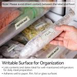 Freezer Tape, Writable, Easy Tear, 3 Rolls