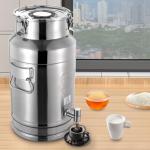 20L Stainless Steel Milk Can with Faucet & Handles