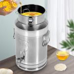 20L Stainless Steel Milk Can with Faucet & Handles