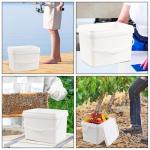 5 Gallon Plastic Buckets with Lids, Set of 4