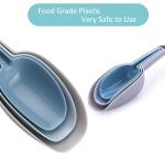 Plastic Ice Scoop Set for Kitchen & Food Use