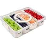 TAROSE 4-Compartment Divided Snack Serving Tray