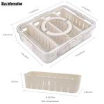 TAROSE 4-Compartment Divided Snack Serving Tray