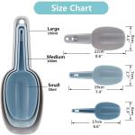 Plastic Ice Scoop Set for Kitchen & Food Use