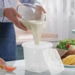 10-Pack 500ml Clear Plastic Food Storage Buckets