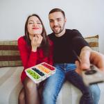 TAROSE 4-Compartment Divided Snack Serving Tray