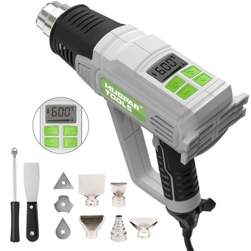 Huepar Tools Heat Gun with LCD Display & Accessories