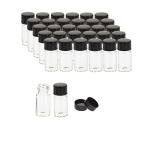100 Pack of 3ml Screw Cap Glass Vials