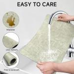 Wipeable Faux Leather Placemats Set of 6