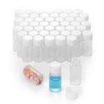 50Pack 5ml Glass Vials with White Lids