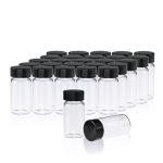 20 PCS 20 ML Clear Glass Vials with Caps