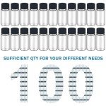 100pcs 3ml Clear Glass Vials with Caps