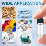 100pcs 3ml Clear Glass Vials with Caps