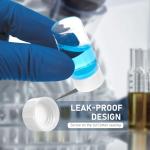 50Pack 5ml Glass Vials with White Lids