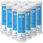 10 Pack Activated Carbon Block Water Filters - 5 Micron