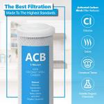 10 Pack Activated Carbon Block Water Filters - 5 Micron