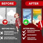 Transparent Weather Sealing Tape - 2" x 30 Yards