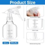 24 Pack 8 oz Clear Plastic Spray Bottles
