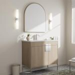 Brushed Nickel Waterfall Bathroom Sink Faucet