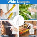 24 Pack 8 oz Clear Plastic Spray Bottles