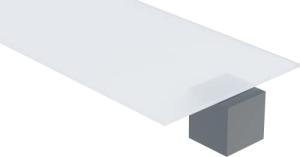 White Translucent Acrylic Sheet, 24" x 24" x 1/16