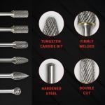 Carbide Burr with ¼” Shank - ½” Cutter