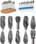 10-Piece Carbide Burr Bits Set with Holder