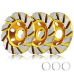 4-Inch Turbo Diamond Grinding Cup Wheel Set