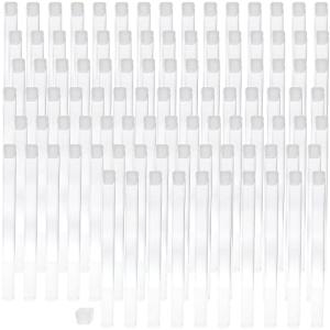 Beadsmith Clear Plastic Storage Tubes – 100 Pack