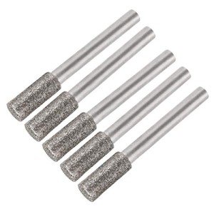 Diamond Burr Bits for Grinding Glass & Stone - 5 Pcs