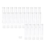 Beadsmith Clear Plastic Tubes - 3 Inch - 25 Pack