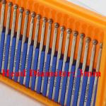 Diamond Grinding Bits 3mm Spherical Head - 30 Pack