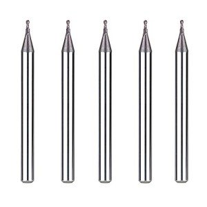 5-Piece Ball Nose End Mill Set for CNC