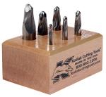 Micrograin Carbide Ball Nose End Mill Set (6)