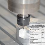 5-Piece Ball Nose End Mill Set for CNC