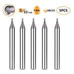 5-Piece Ball Nose End Mill Set for CNC