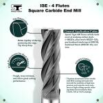 SPEED TIGER 4 Flute Carbide Square End Mill Set