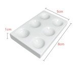 White Porcelain 6-Well Spot Plate for Labs