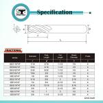 SPEED TIGER 4 Flute Carbide Square End Mill Set