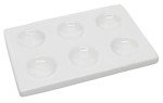 EISCO 6-Well Spot Plate - Glazed Porcelain