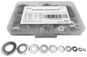 Stainless Steel Flat Washer Assortment Kit, 440PCS