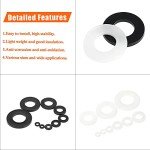 1000-Piece Nylon Flat Washers Kit - 9 Sizes