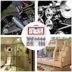 160Pcs Stainless Steel Countersunk Washers Assortment