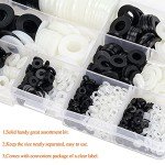1000-Piece Nylon Flat Washers Kit - 9 Sizes
