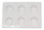 EISCO 6-Well Spot Plate - Glazed Porcelain